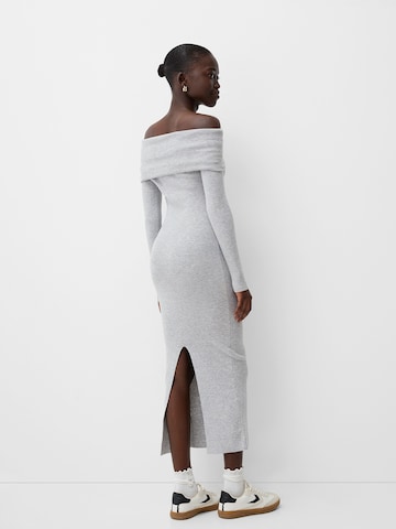 Bershka Knit dress in Grey