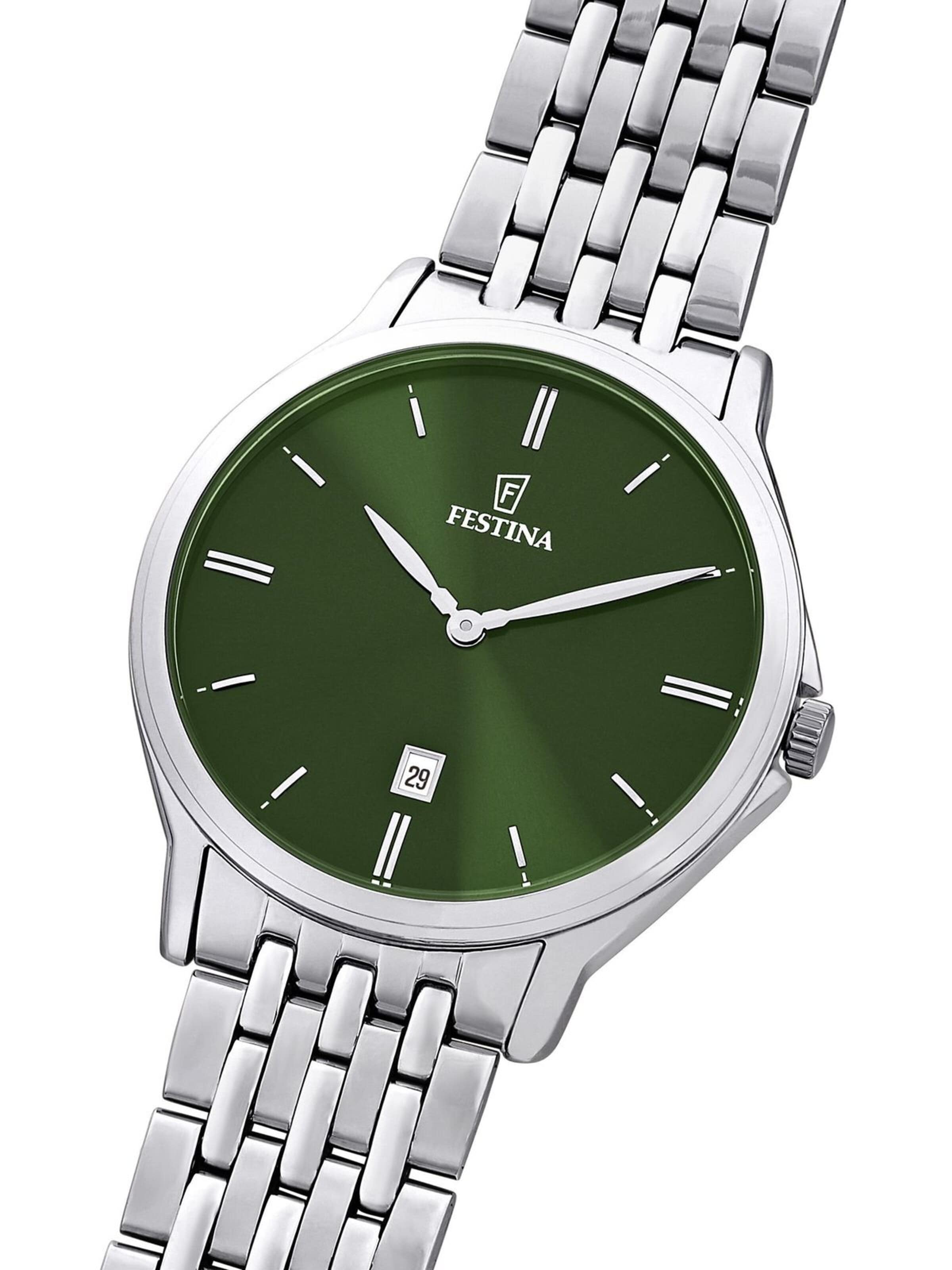 FESTINA Analoog horloge 'Watch Classics' in Groen