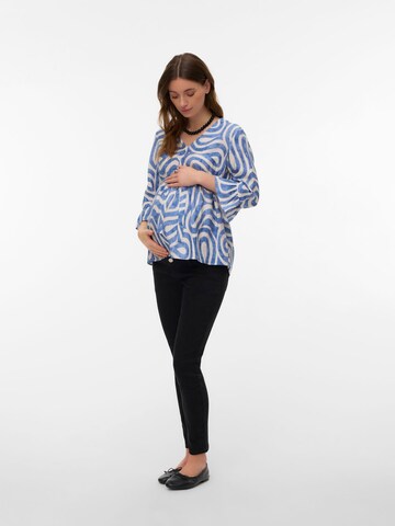 MAMALICIOUS Bluse in Blau