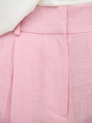 ONLY Regularen Hlače z naborki 'ONLITA' | roza barva