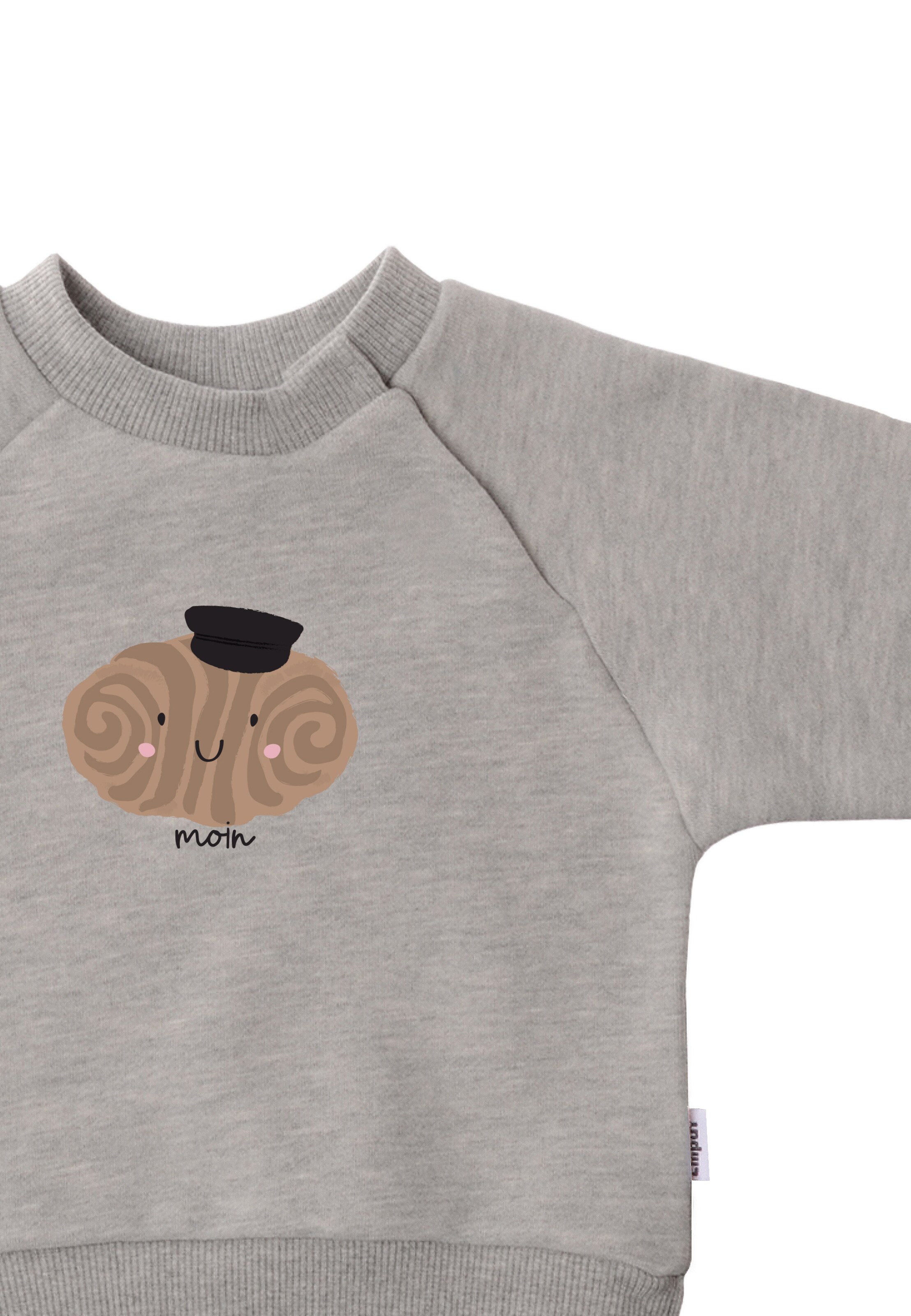 LILIPUT Sweatshirt 'Franzbrötchen' in Grey