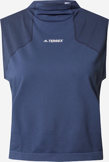 Sport top ADIDAS TERREX pe albastru fumuriu, Vizualizare produs