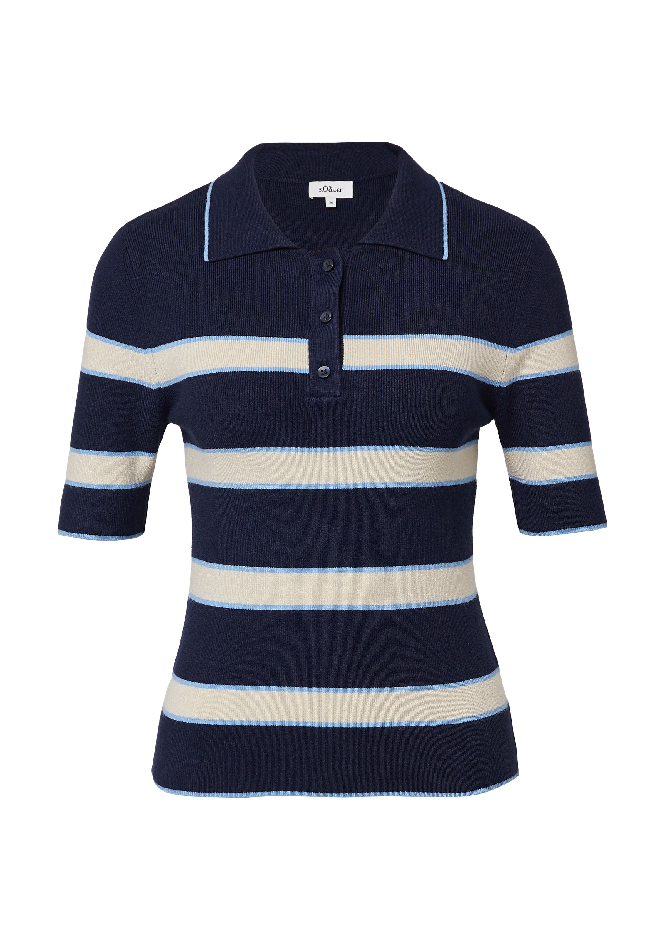 s.Oliver Trui in Blauw: voorkant