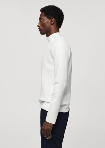 MANGO MAN Pullover 'Luxusp' in Weiß
