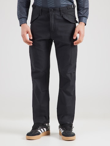 Vintage Industries Szabványos Cargo nadrágok - fekete: elől