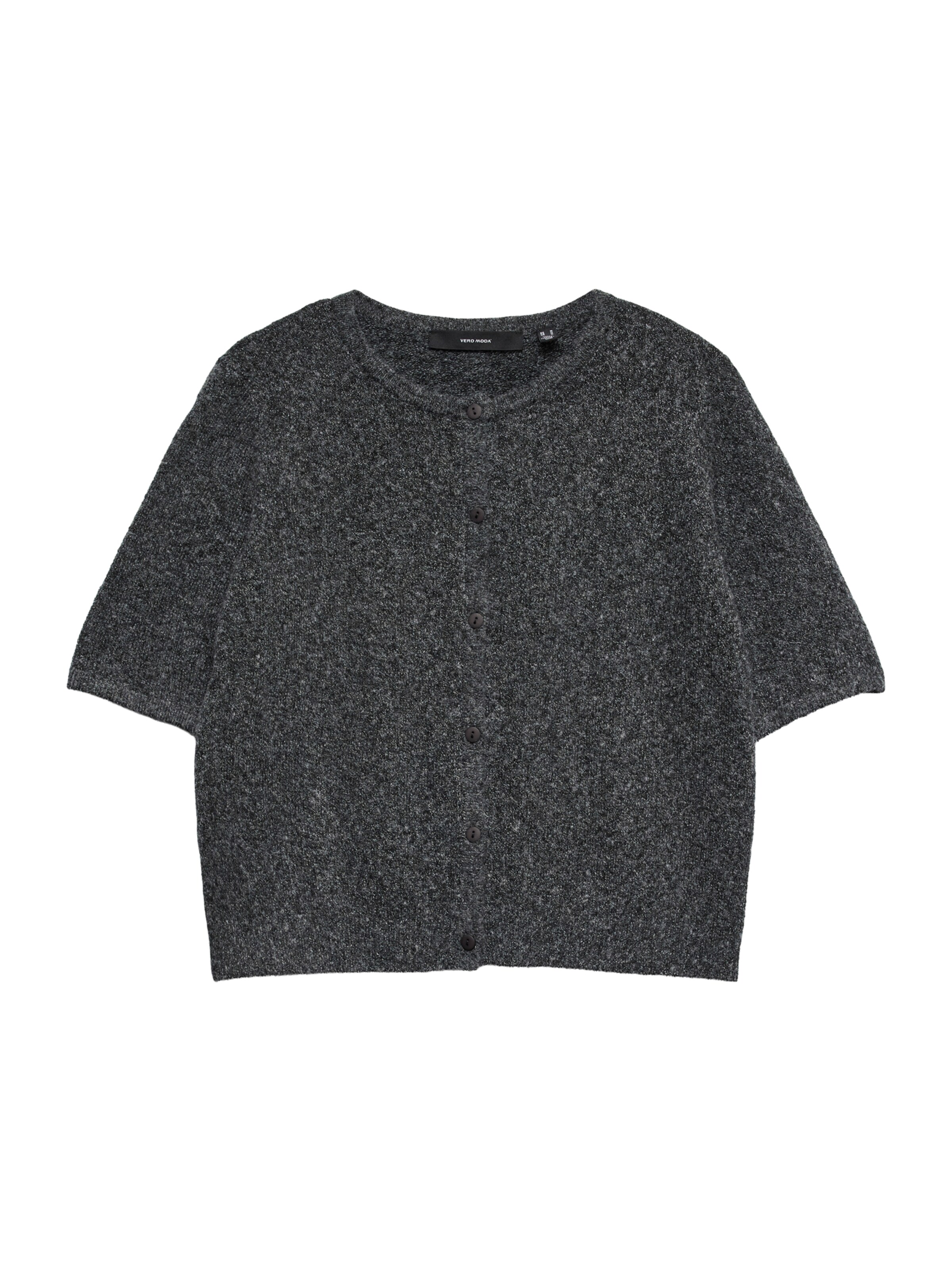 VERO MODA Knit Cardigan 'VMDOFFY' in Grey: front
