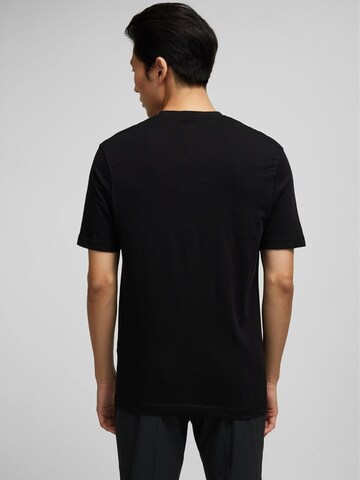 Daniel Hechter Shirt 'Daniel Hechter - Regular Fit -  Doppelpack Herren Kurzarm T-Shirt V-Neck/V-Ausschnitt (100902 76020)' in Black