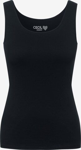 CECIL Top 'Linda' in Black: front