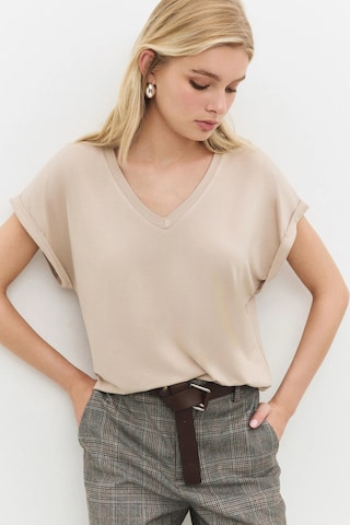 No Matter What T-Shirt in Beige: Vorderseite