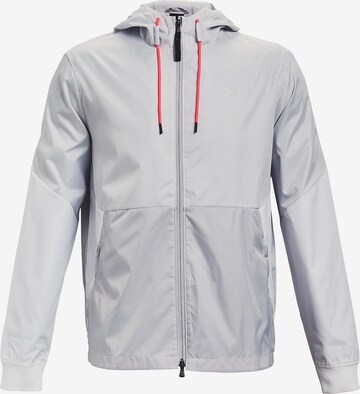 UNDER ARMOUR Athletic Jacket in Grey: front