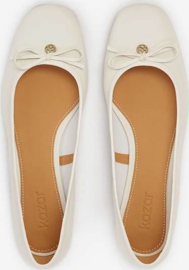 Pumps Kazar pe alb, Vizualizare produs