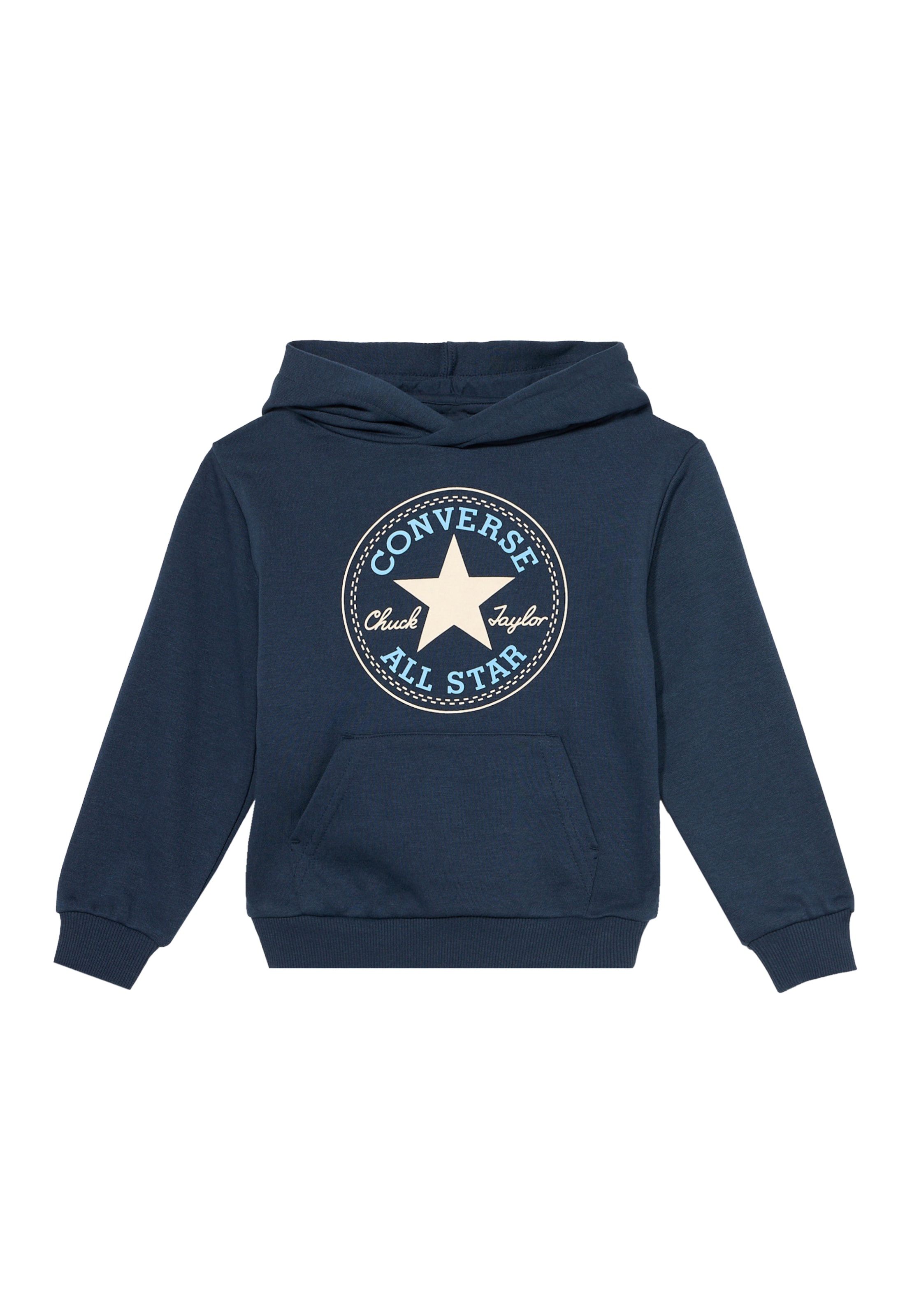 CONVERSE - Sudadera en azul: frente