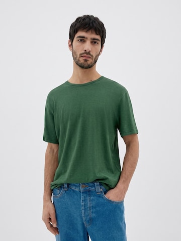 Thinking MU Koszulka 'HEMP TEE DILL' w kolorze zielony: przód