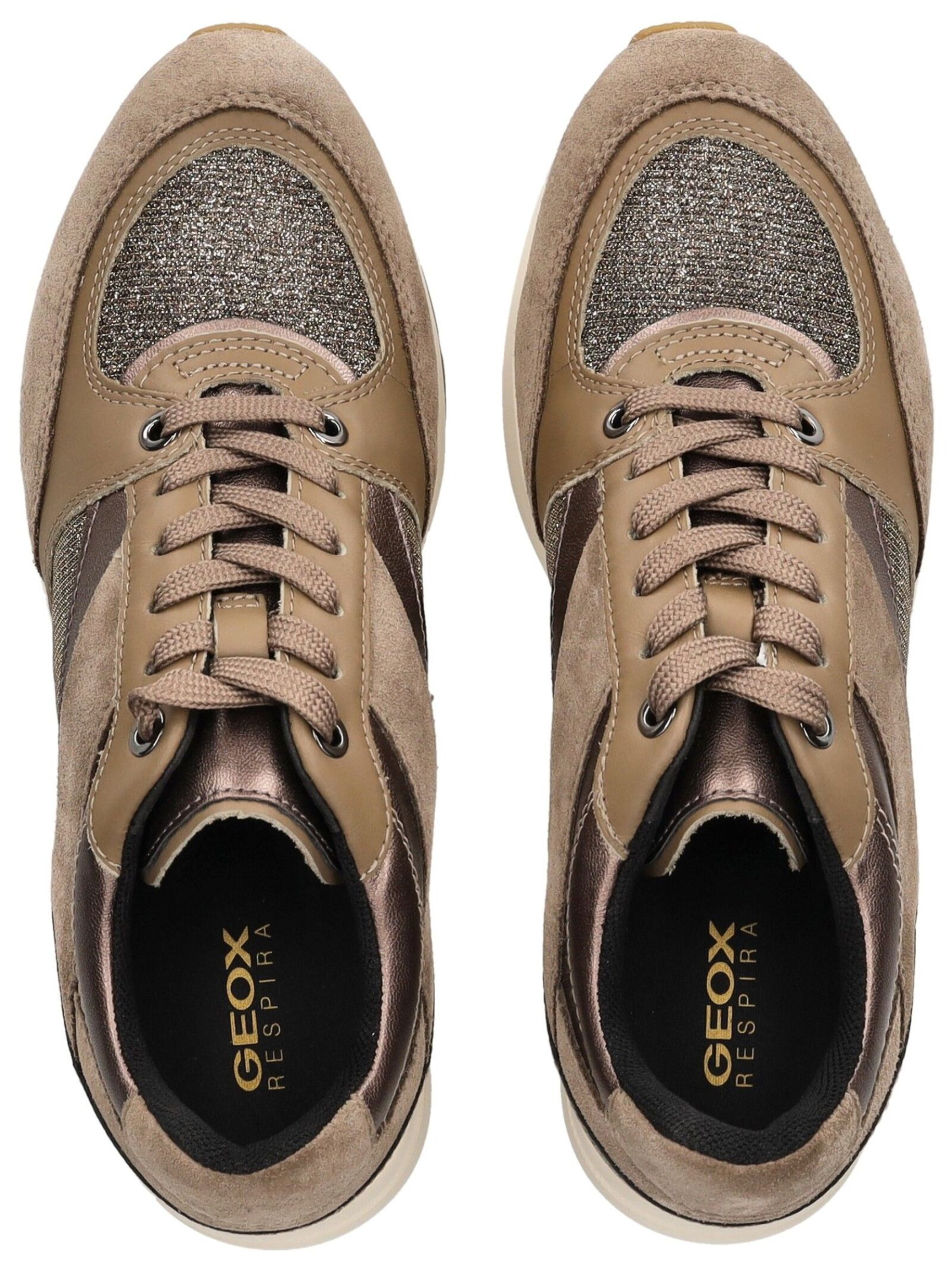 Chaussure de sport à lacets GEOX en marron