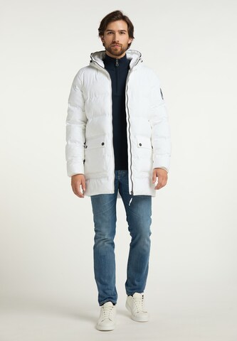 DreiMaster Maritim Winterparka in Wit