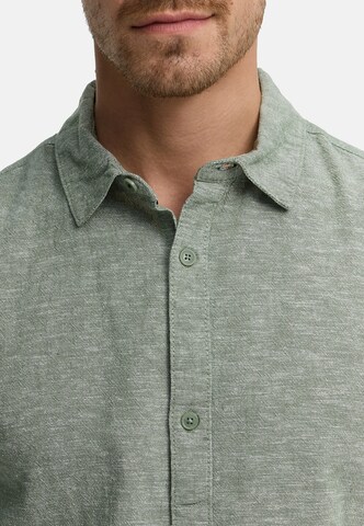 INDICODE JEANS Regular Fit Hemd' INLino ' in Grün