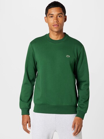 LACOSTE Μπλούζα φούτερ σε πράσινο: μπροστά