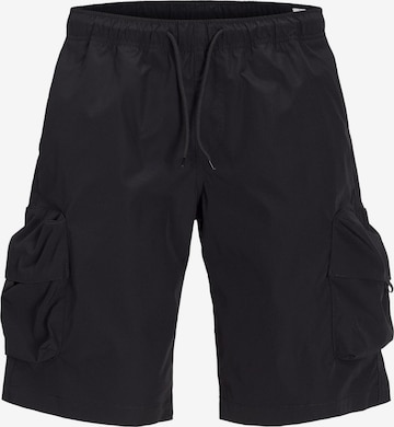 Pantalon cargo JACK & JONES en noir : devant
