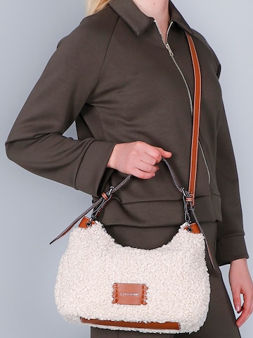 CAFè NOIR Schoudertas in Beige: voorkant