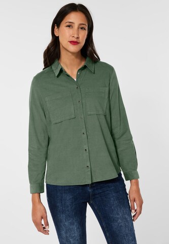 STREET ONE Blouse in Groen: voorkant