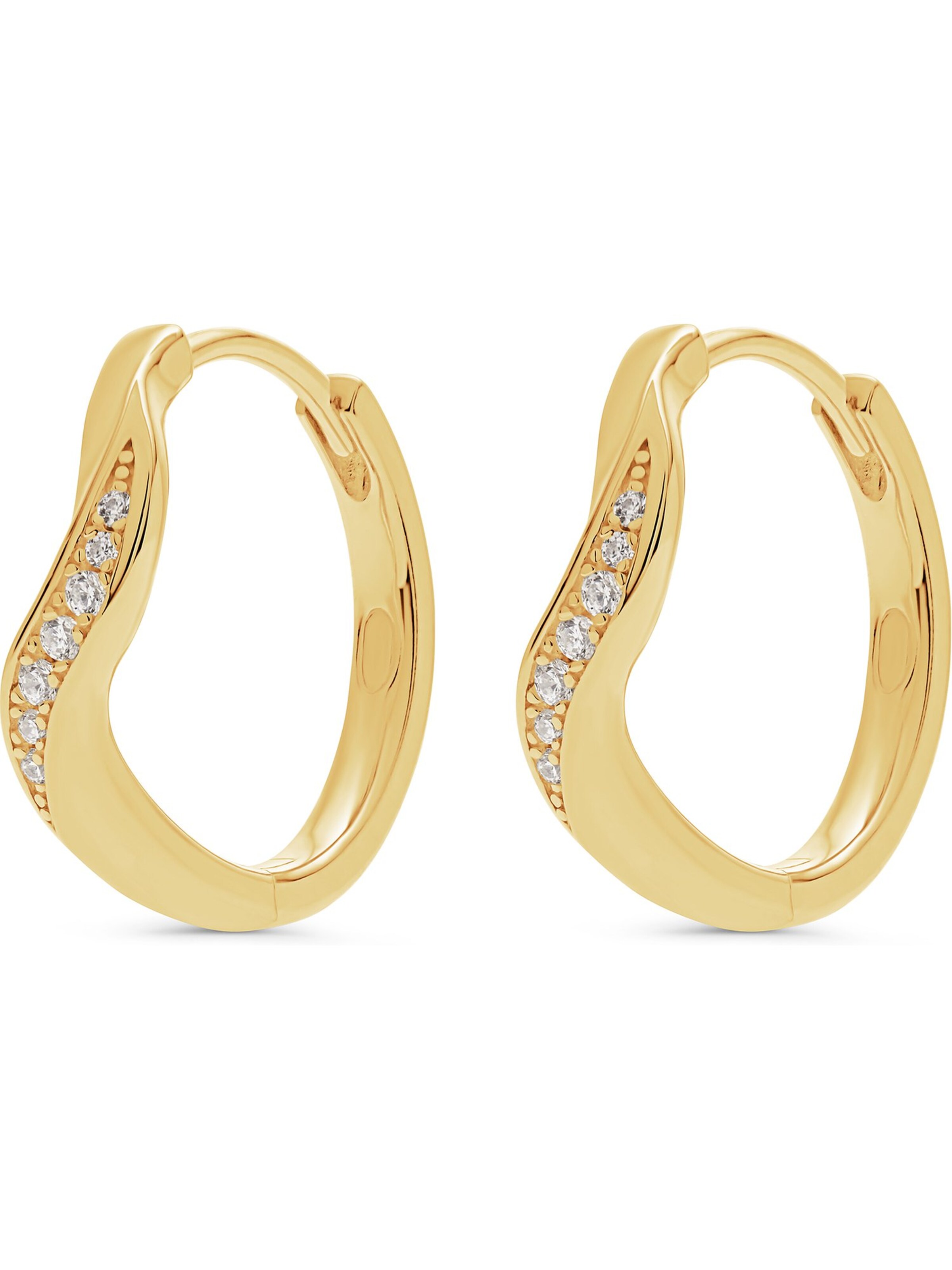 FAVS Earrings in Yellow: front