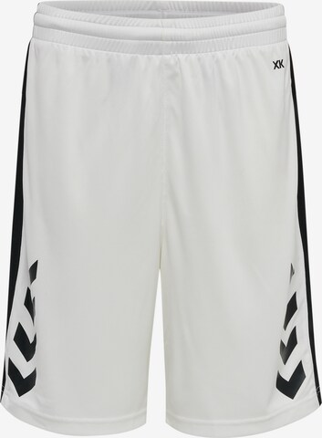 Pantalon de sport 'CORE' Hummel en blanc : devant