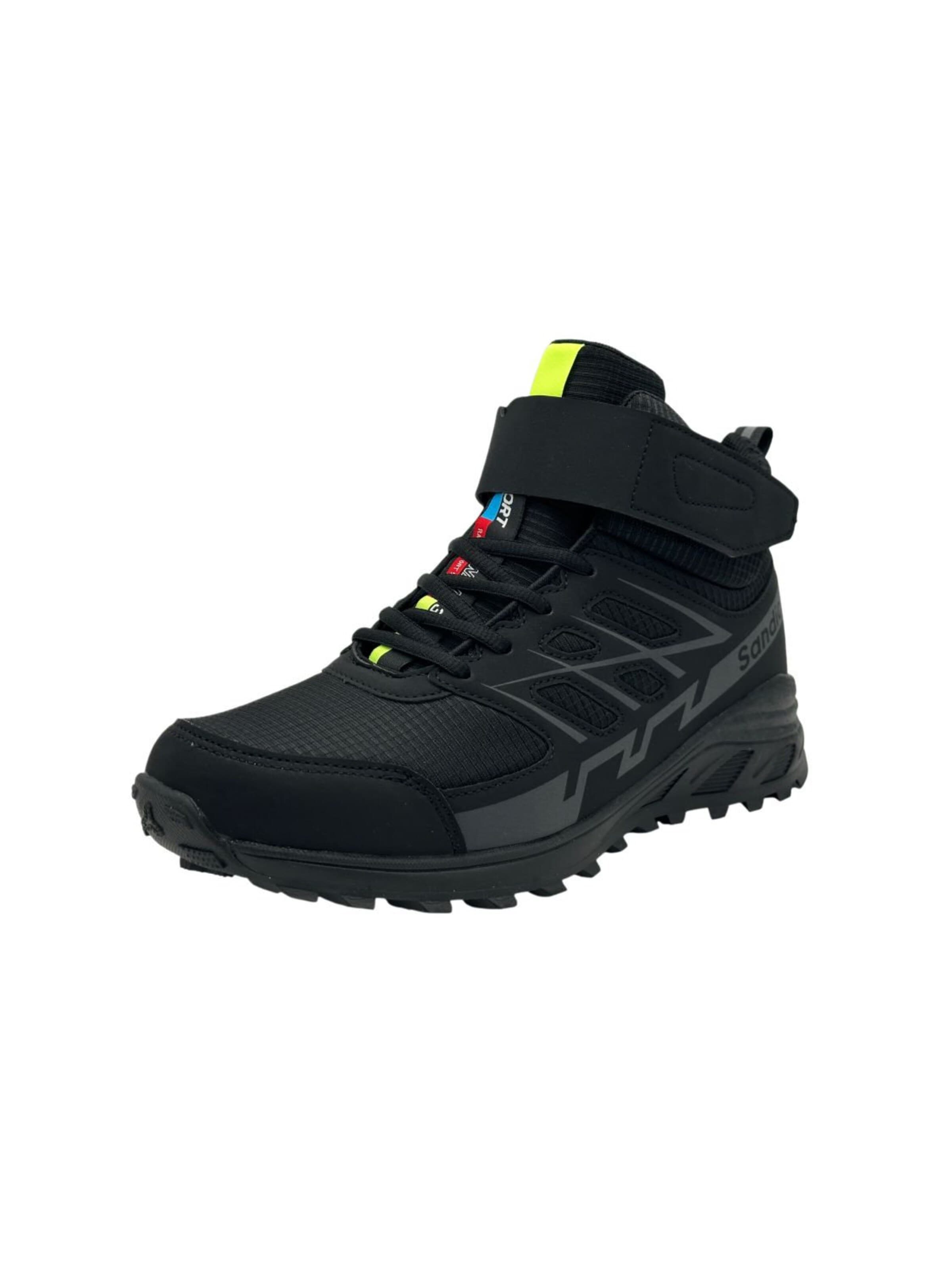 Nowaland Boots 'Leichter Outdoor-Schuh mit Profilsohle' in Black: front