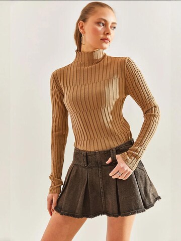 Bianco Lucci Sweater in Brown