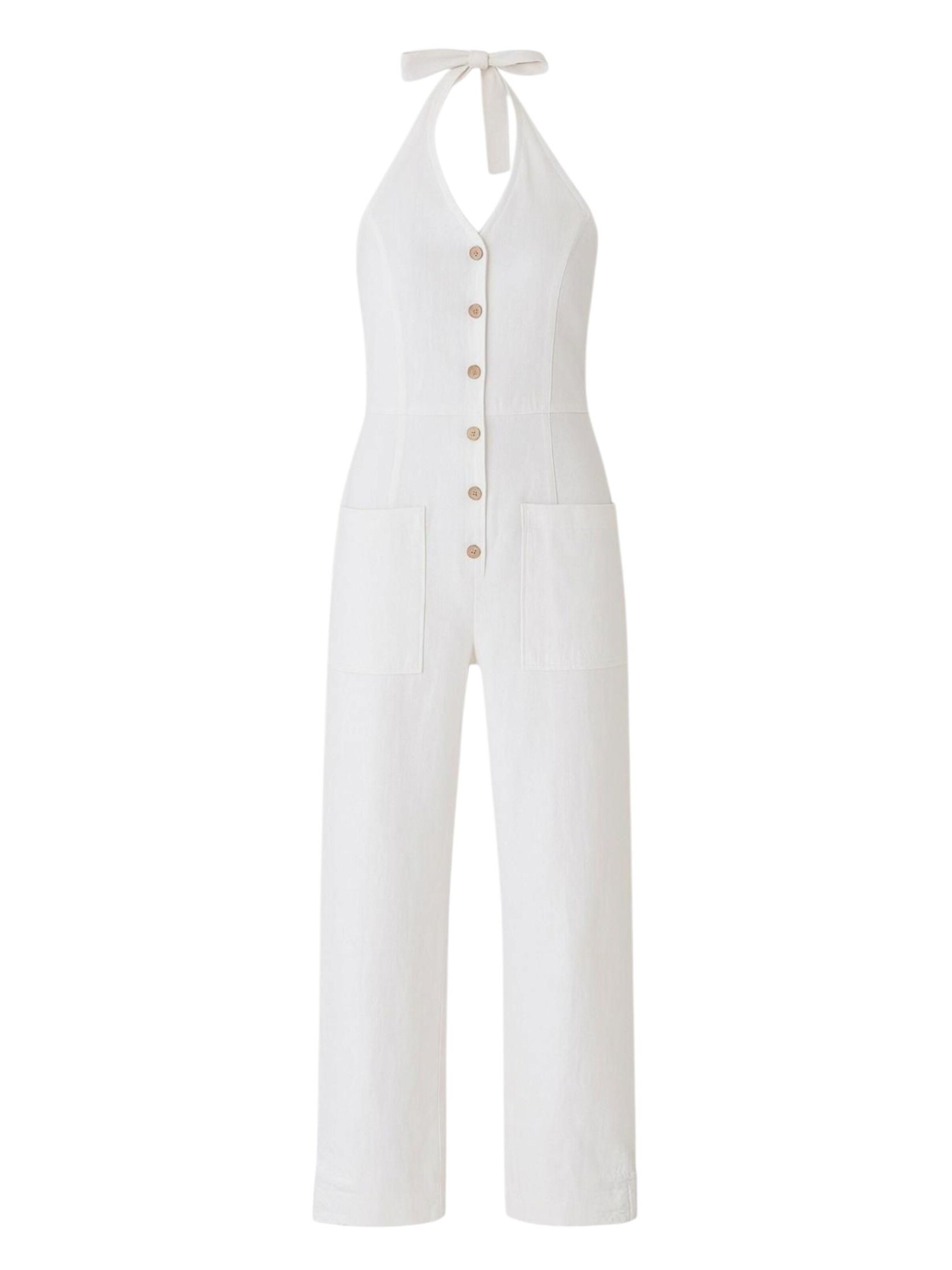 Tuta jumpsuit 'Alvia' di WENOR in bianco: frontale