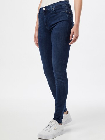 7 for all mankind Skinny Jeans i blå: framsida
