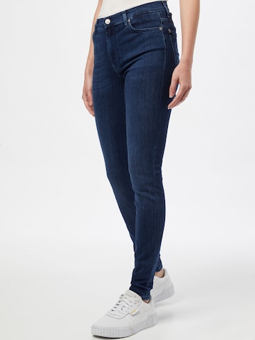 7 for all mankind Skinny Jeans in Blue: front