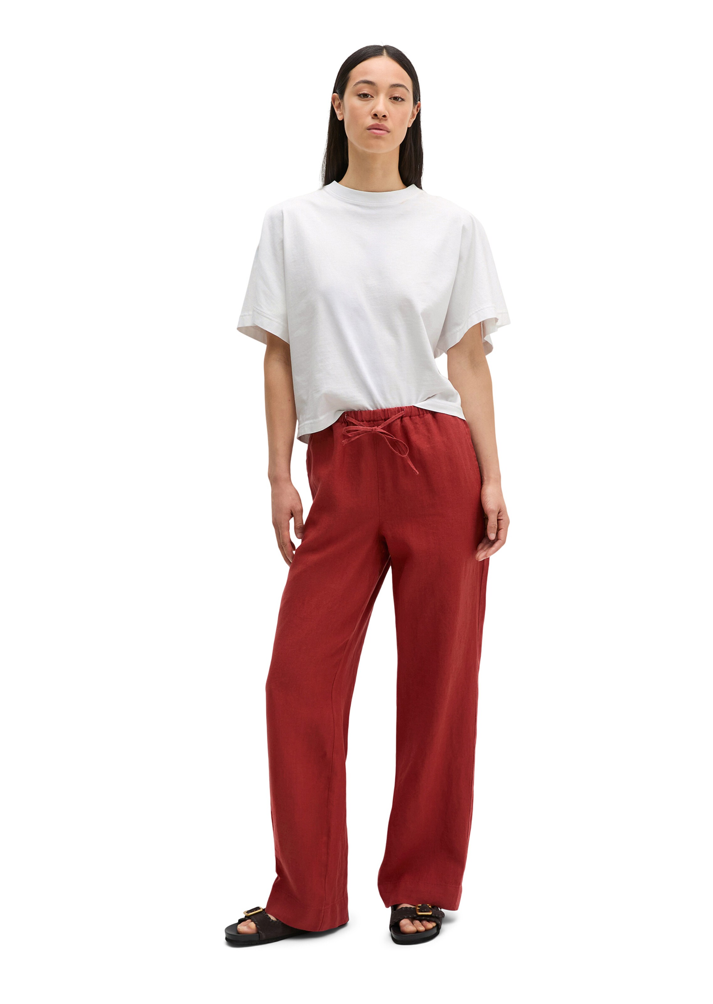 Marc O'Polo Loosefit Hose in Rot