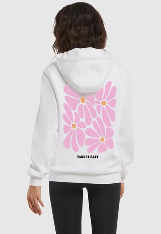 Miss Tee Sweatshirt 'Take It Easy' in White
