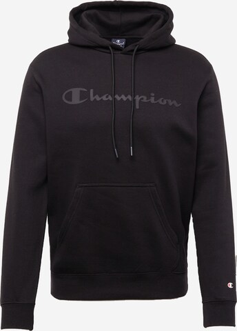 Champion Authentic Athletic Apparel Sweatshirt in Black: front