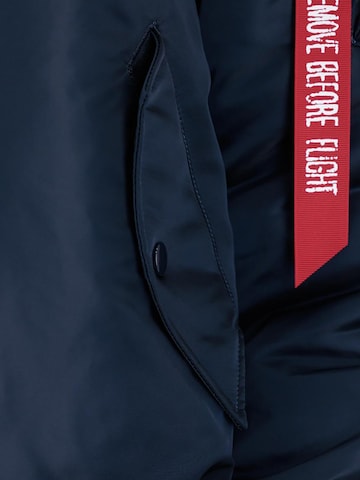 ALPHA INDUSTRIES Kurtka przejściowa 'MA-1 Heritage' w kolorze niebieski