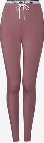 Calvin Klein Sport Skinny Workout Pants in Pink: front