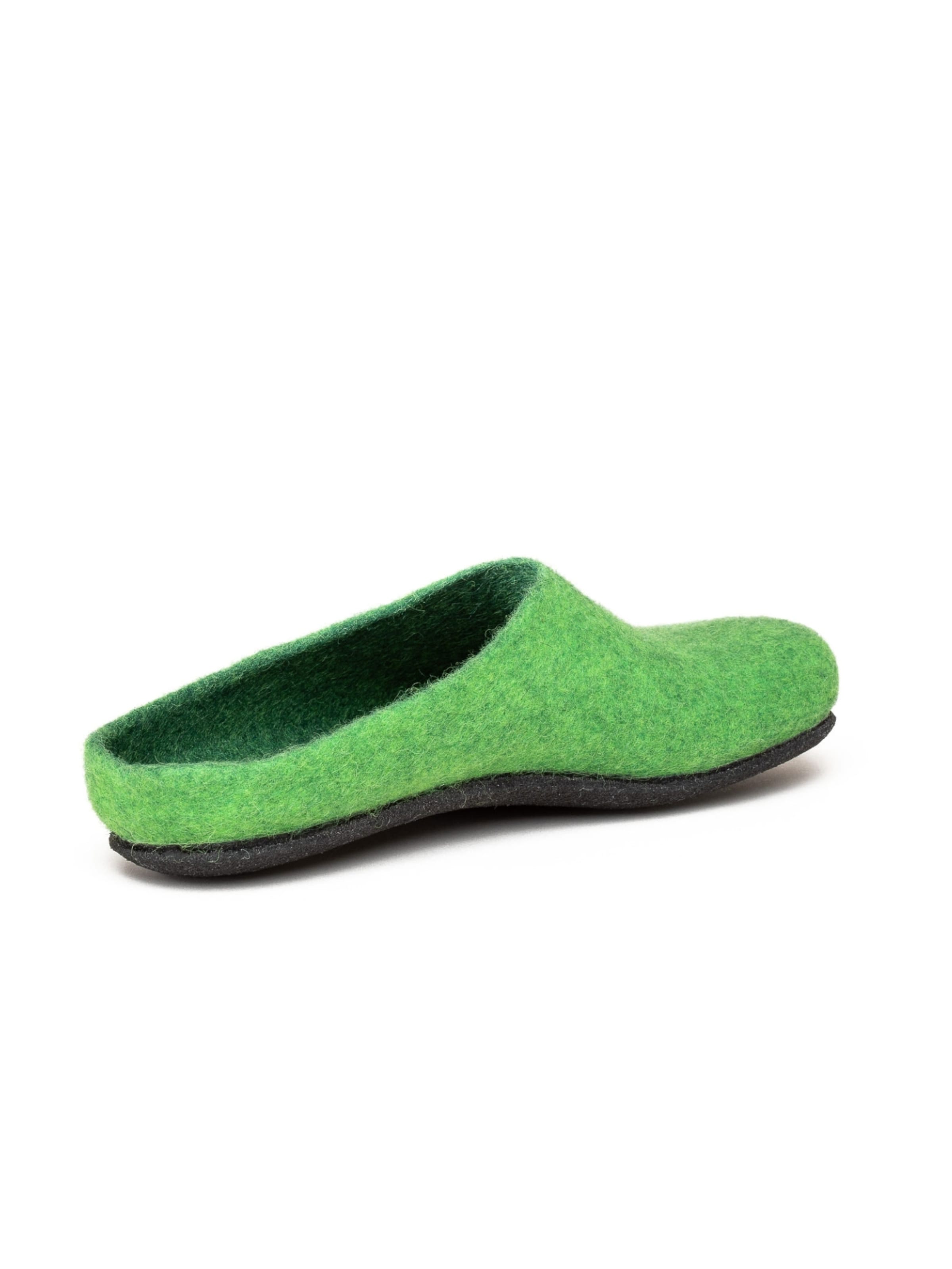 MagicFelt Slippers 'Filzpantoffel Magicfelt 709' in Green