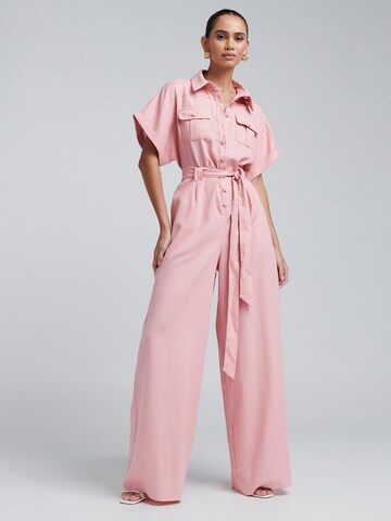 Combinaison 'Ara' BWLDR en rose : devant