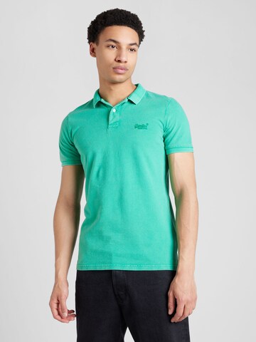 T-Shirt Superdry en vert : devant