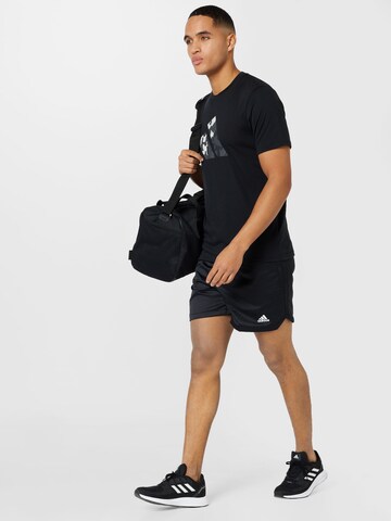 ADIDAS SPORTSWEAR Normální Sportovní kalhoty 'Satin' – černá