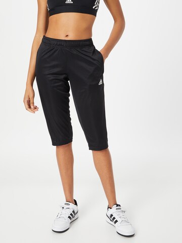 ADIDAS SPORTSWEAR Slim fit Workout Pants 'Tiro 21' in Black: front