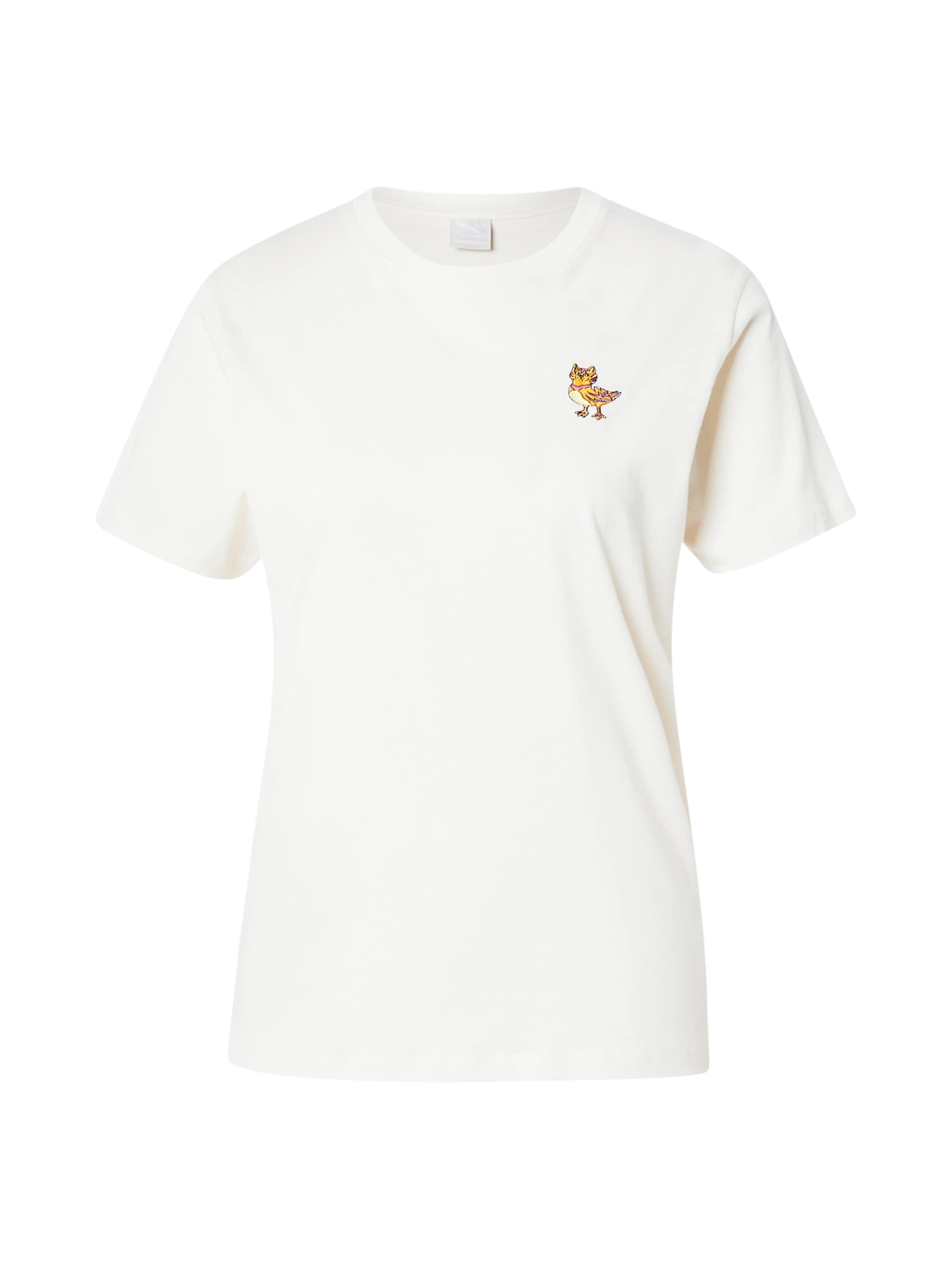 Iriedaily - Camiseta 'Catduck' en blanco: frente