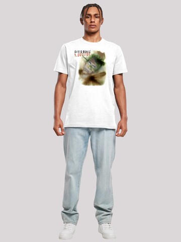 F4NT4STIC Shirt 'David Bowie Outside Album Cover' in Wit