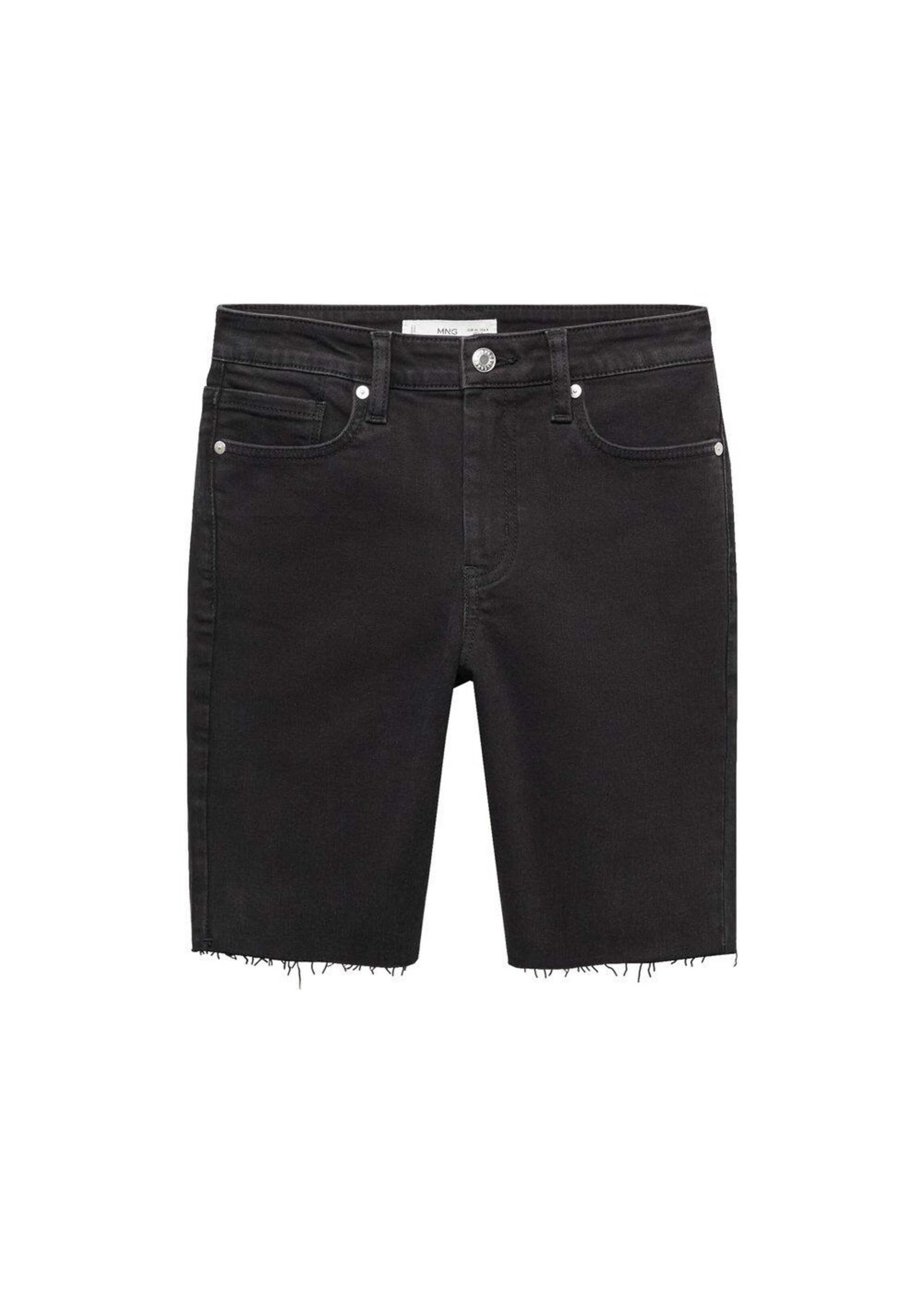 MANGO Regular Jeans 'Abril' in Zwart: voorkant