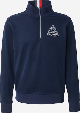 La Martina Sweatshirt in Blue: front