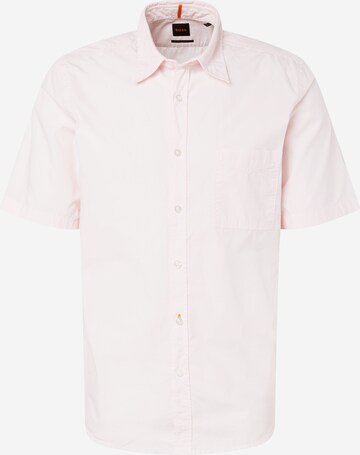 BOSS Button Up Shirt 'Relegant' in Pink: front