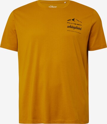 s.Oliver Shirt in Geel: voorkant