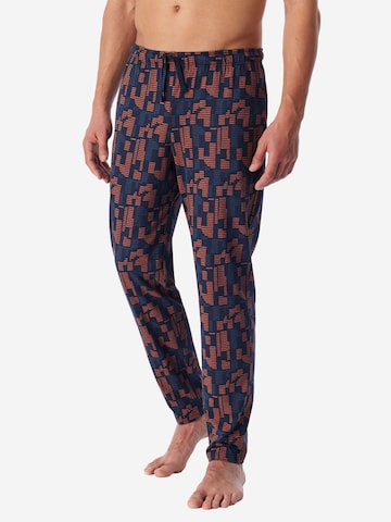 SCHIESSER Pyjamahose ' Mix Relax ' in Blau: Vorderseite