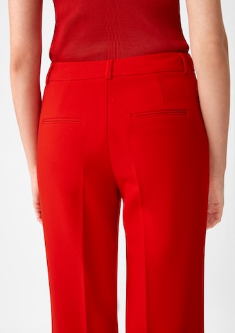 COMMA Flared Pleated Pants in Red