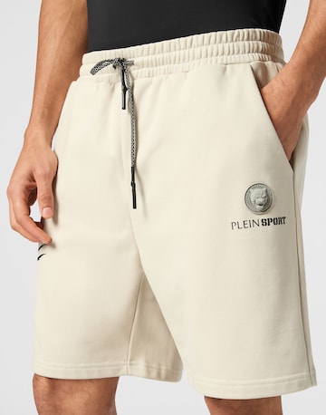 Plein Sport Regular Shorts 'Scratch' in Beige